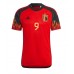 Belgien Romelu Lukaku #9 Hemma Matchtröja VM 2022 Kortärmad